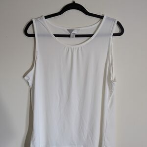 Christopher & Banks Classic White Tank Top